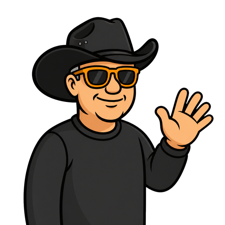 Terry, Home Hero's cowboy-hat mascot, waving